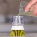 Press-to-Dispense Dish Scrubber