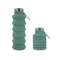 16Oz./6Oz. Collapsible Silicone Water Bottles With Carabiner