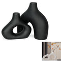 Boho Nordic Minimalism Style Ceramic Vase Set Of 2