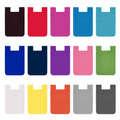 Stick-On Silicone Cell Phone Wallet Card Sleeve