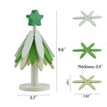 Christmas Tree Coasters Bamboo Tree Trivet Set