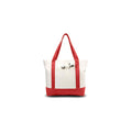 Canvas Tote with External Pocket