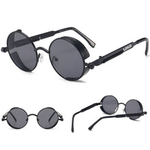 Steampunk Style Round Sunglasses