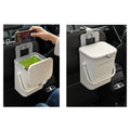 Car Trash Can with Lid and Car Seat Headrest Hook