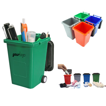 Square Trash Can Pen Holder