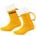 Beer Mug Slipper Socks With Handle