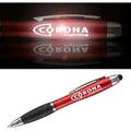 Personalized  3 in1 Stylus Logo LED Flashlight Pens