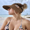 Women's Straw Beach Sun Hat UPF 80+