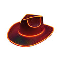 Adult Party Luminous Cowboy Hat