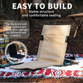 Portable Folding Backrest Chair