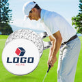 1.18" Magnetic Golf Hat Clip, Silver Custom Logo Plate