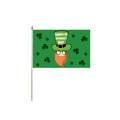 St. Patrick's Day Wooden Hand Waving Flag