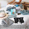 Satin Fabric Travel Shoe Bag With Drawstring