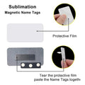 Sublimation Name Tags