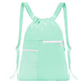 Drawstring Backpack With Mesh Pocket