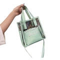 2 In 1 Transparent Shoulder Bag Jelly Handbag