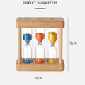 Wooden Hourglass 1/3/5 Minute 3-In-1 Gift Home Set