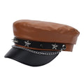 Chained Military Flat Top Cap