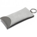 Trendy Snake-Print Eyeglass Pouch with Spring Closure