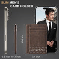 Simple Leather Slim Wallet Card Holder