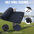 Premium Waffle Microfiber Golf Towel With Clip