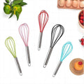 Stainless Steel Whisk with Black Silicone Beater