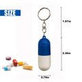 Emergency Capsule Pill Box Keychain