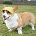 Breathable Corduroy Dog Sun Hat Adjustable Ear Hole Hat