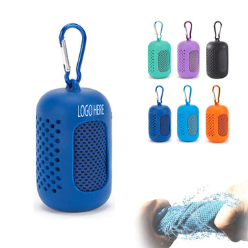 Portable Cooling Towel With Silicone Case