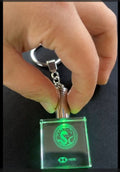 2D Crystal Custom Keychain