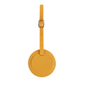 Round Shaped PU Leather Luggage Tags