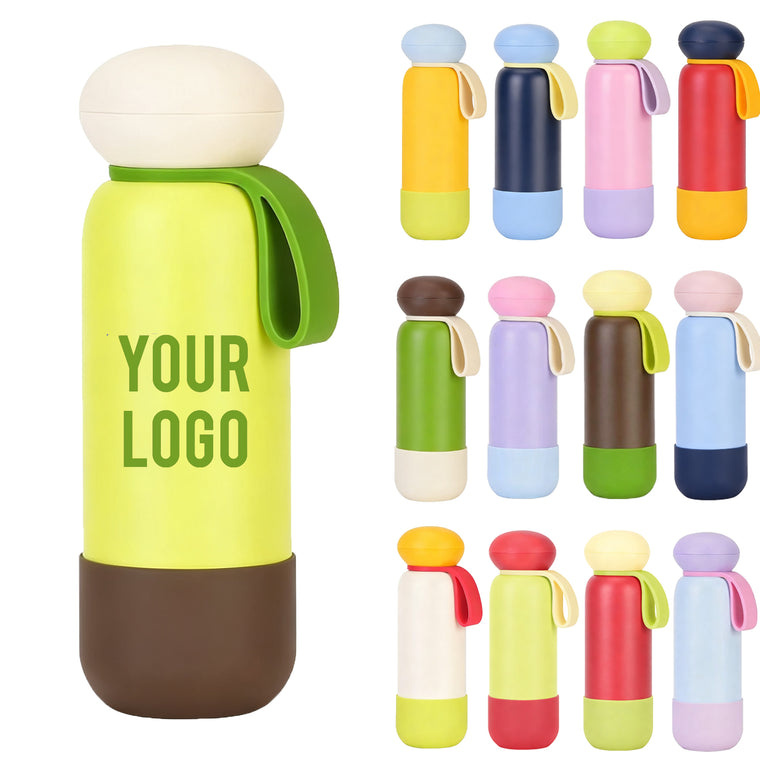Portable Handheld Color-Block Thermos Cup