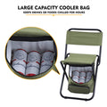 Foldable Fishing Chair with Cooler Bag