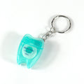Tooth-Shaped 10M Dental Floss With Keychain