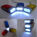 3 LED Manual Push Power Emergency Lighting Flashlight