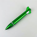Plastic Rocket Shape Gel Rollerball Pen With Top Light
