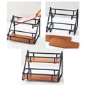 Bamboo And Wood Double Ladder Frame