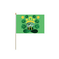St. Patrick's Day Wooden Hand Waving Flag