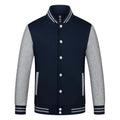 Color-Blocked Baseball Jacket