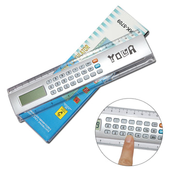 8" Calculator Ruler With Lcd Display