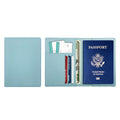 Pu Leather Multi-Pocket Passport Case