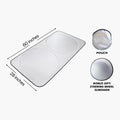 Foldable Car Windshield Sunshade With Storage Pouch