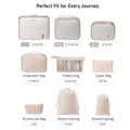 7 Pcs Travel Packaging Bag Luggage Organizers