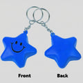 2" Mini Smile Face Star Stress Reliever Keychain