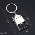 House Shaped Bottle Opener Keychain