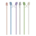 12 Inch Long Silicone Straw With Straw Cover And Cleaning Brush