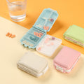 Folding Flip Lid 3-layer 8-compartment Pill Box