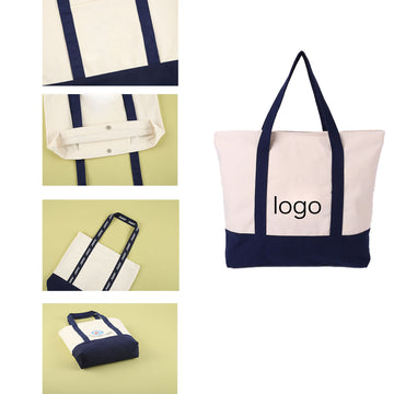 Canvas Stitching Tote Bag