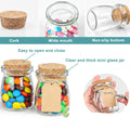 3.4 OZ Yogurt Jar Mason Jar Glass Jar With Cork Lids & Label