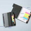 Spiral Notebook With Sticky Pen And Ruler